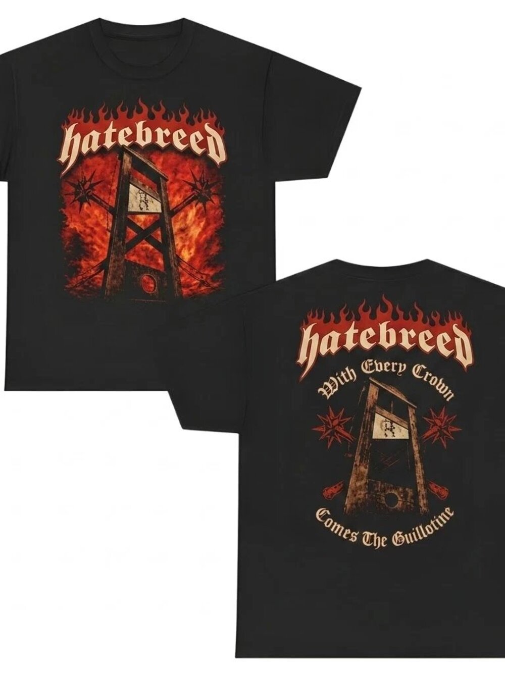 Hatebreed Summer Slaughter Tour 2026 Every Crown Guillotine T Shirt